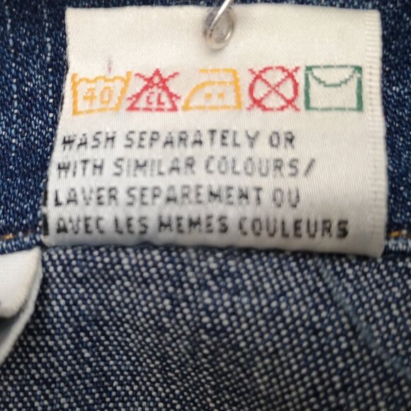 Together Ladies Size 12 Medium Wash Full Zip Fitted at the Waist Jean Jacket - Picture 7 of 10